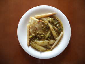 Aletas de raya con patatas