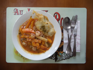 Calabaza con bacalao