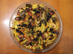 Pasta con mejillones