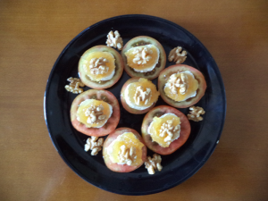 Tomate con queso de cabra