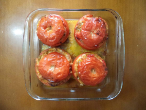 Tomates rellenos de carne