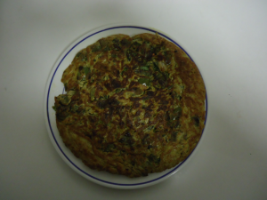 Tortilla de calabaza y moscancia