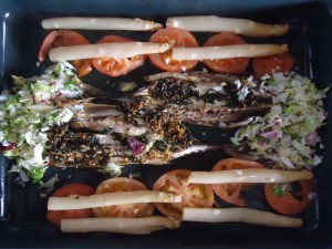 Verdel al horno
