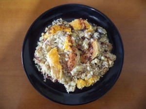 Arroz meloso de frutas