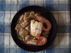 Bacalao con cardo
