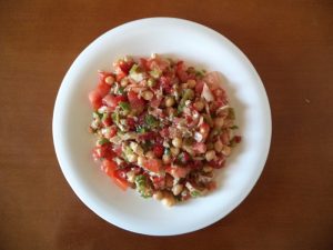 Garbanzos aliñados
