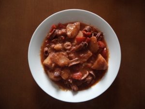 Patatas con calamares