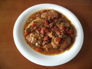 Sopa de pan con verdel