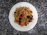 Fideuá de bacalao